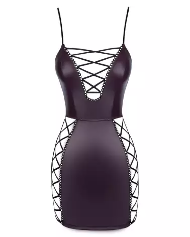 Robe Lacing en cuir Cottelli PARTY pour soirées fetish-7