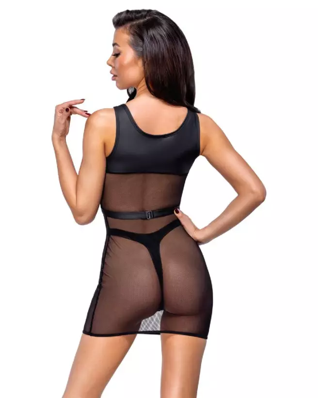 Robe et string fetish de la marque Cottelli PARTY en tenue provocante-3