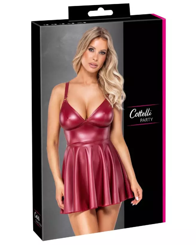 Image de robe rouge Cottelli PARTY élégante pour soirées festives-1
