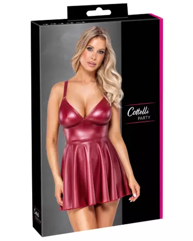 Image de robe rouge Cottelli PARTY élégante pour soirées festives-1