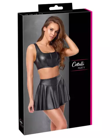 Image de l'ensemble Top et Jupe Fetish Cottelli PARTY, tenue élégante et provocante-1