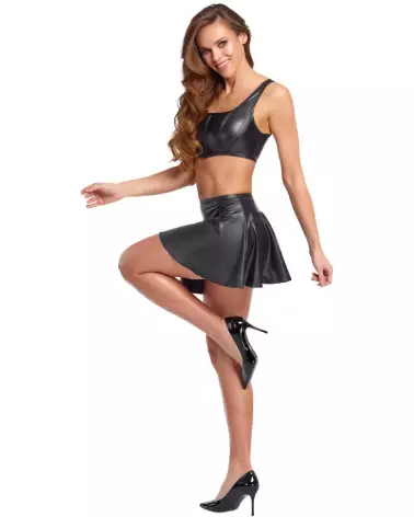 Image de l'ensemble Top et Jupe Fetish Cottelli PARTY, tenue élégante et provocante-3