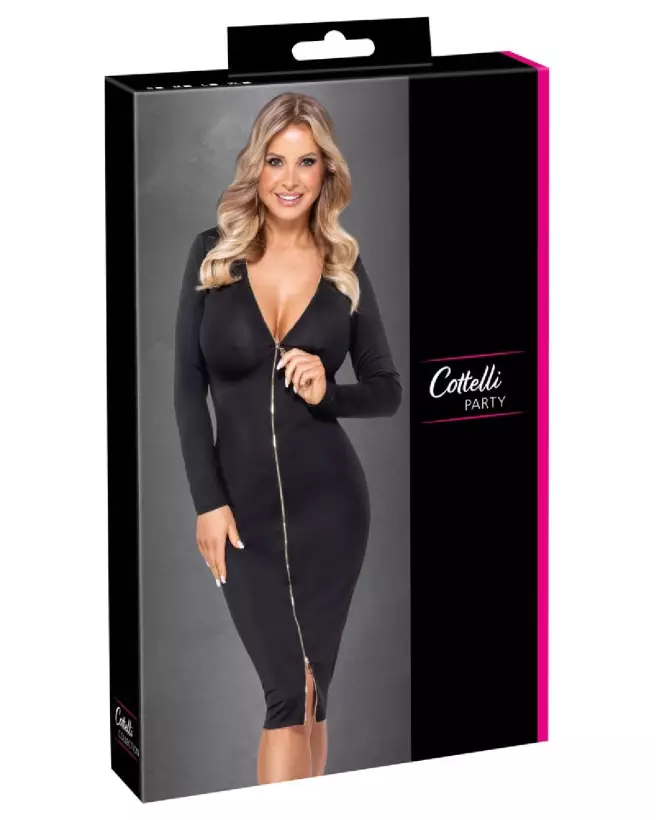 Robe sexy Dress Zip Cottelli PARTY élégante pour soirée-1