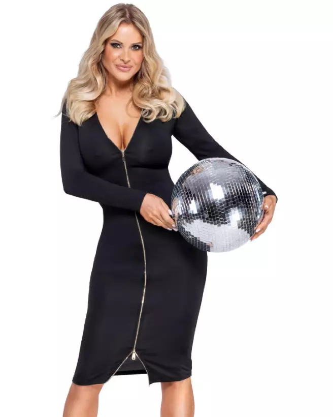 Robe sexy Dress Zip Cottelli PARTY élégante pour soirée-3