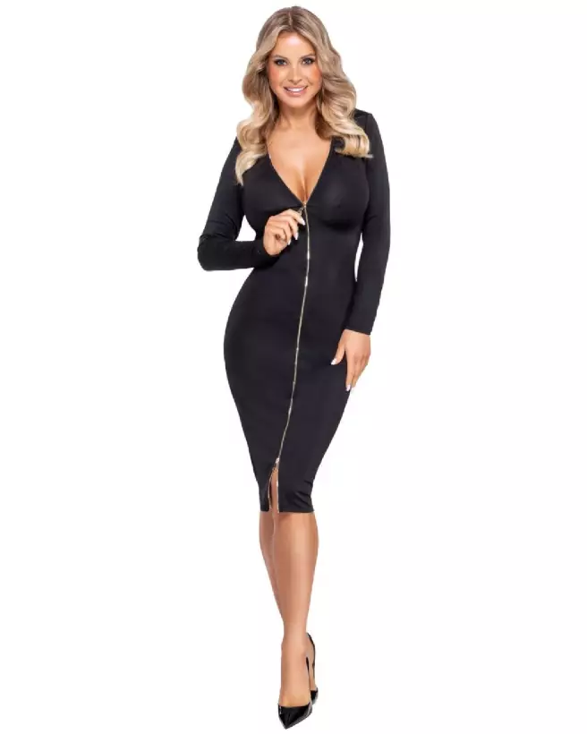 Robe sexy Dress Zip Cottelli PARTY élégante pour soirée-4