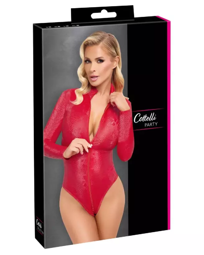 Body Snake Red de Cottelli PARTY en tenue séduisante et élégante-1