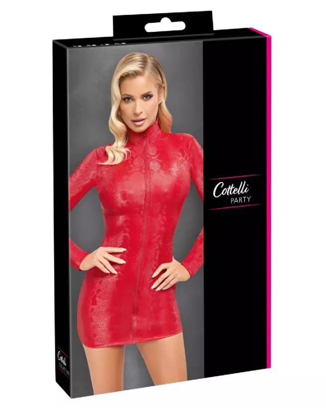 Robe rouge Cottelli PARTY élégante pour soirée chic-1