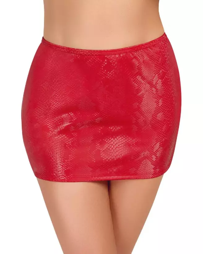 Mini Skirt Rouge Cottelli PARTY, jupe élégante et sexy pour soirée-2