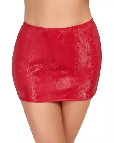Mini Skirt Rouge Cottelli PARTY, jupe élégante et sexy pour soirée-2