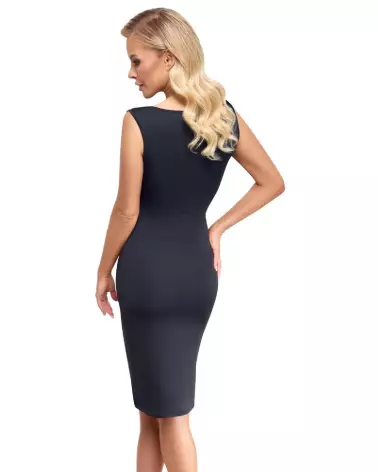 Robe sexy noire et blanche Dress Cuts BW de Cottelli PARTY-5