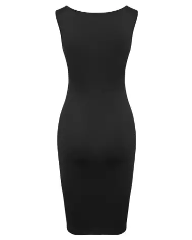 Robe sexy noire et blanche Dress Cuts BW de Cottelli PARTY-7