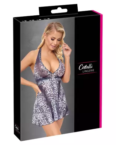 Robe Snake Dress sexy de Cottelli PARTY avec motif serpent pour soirée élégante-1