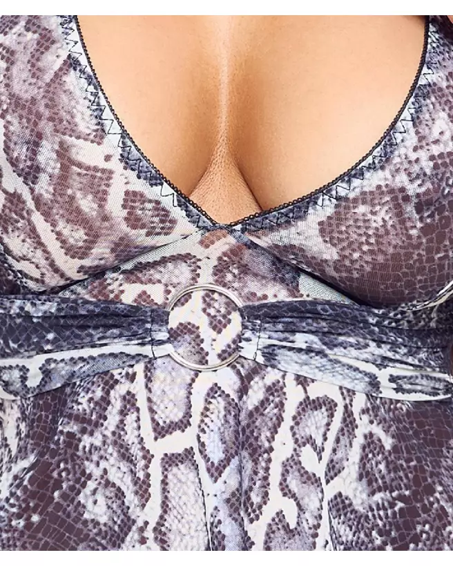 Robe Snake Dress sexy de Cottelli PARTY avec motif serpent pour soirée élégante-5