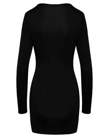 Robe sexy noire Mini Dress de Cottelli PARTY, style élégant et séduisant-6