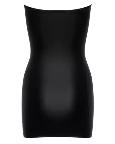 Short Tube Dress Cottelli PARTY en style fetish noir-7