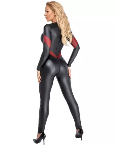Jumpsuit rouge Cottelli PARTY pour soirées fetish et élégantes-5