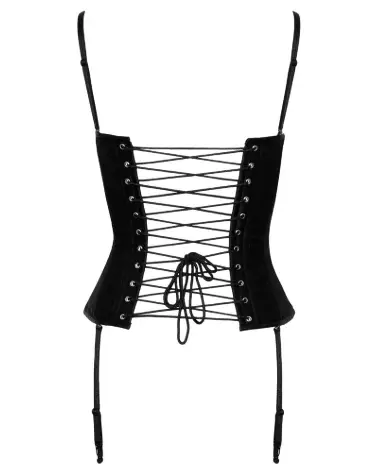 Corset noir Cottelli PARTY élégant avec dentelle pour silhouette parfaite-7