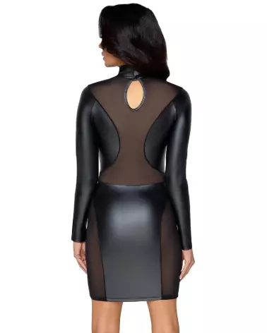 Robe longue à manches Cottelli PARTY en style fetish élégant-5