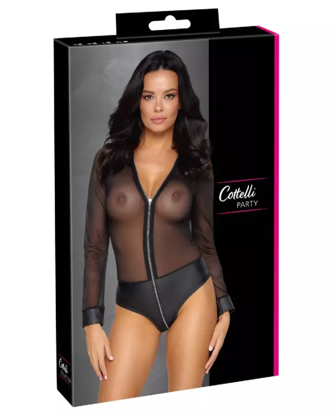 Body long-sleeve Cottelli PARTY pour femme, élégant et confortable-1