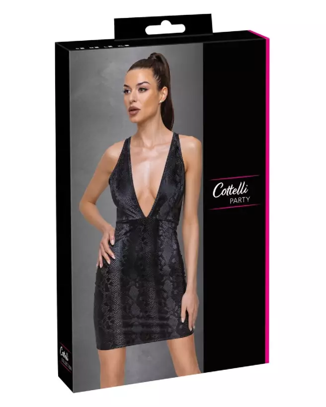Robe Dress Snake Cottelli PARTY sexy et élégante pour soirée chic-1