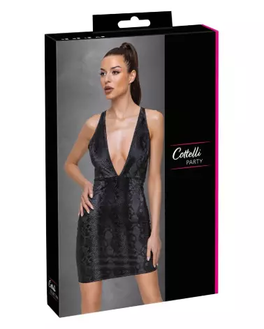 Robe Dress Snake Cottelli PARTY sexy et élégante pour soirée chic-1