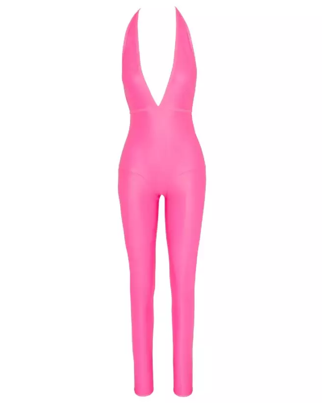 Jumpsuit Hot Pink Cottelli PARTY élégante pour soirées fetish-6