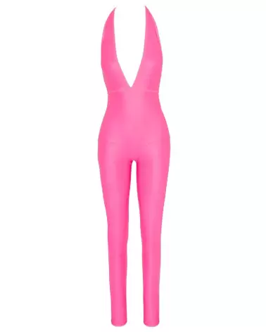 Jumpsuit Hot Pink Cottelli PARTY élégante pour soirées fetish-6