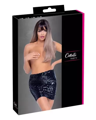 Jupe à sequins taille S de Cottelli PARTY pour look sexy et élégant-1