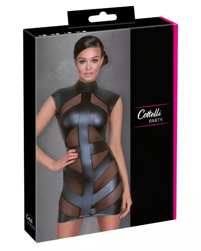 Robe fetish élégante Cottelli PARTY en tenue de soirée provocante-1
