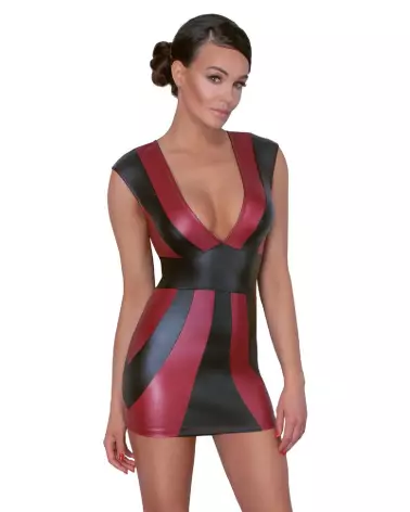 Robe Rouge Noire Cottelli PARTY élégante pour soirées et événements spéciaux-2
