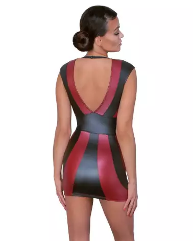 Robe Rouge Noire Cottelli PARTY élégante pour soirées et événements spéciaux-5
