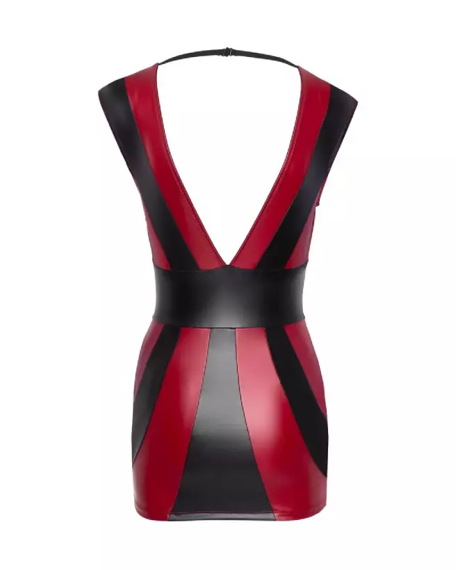 Robe Rouge Noire Cottelli PARTY élégante pour soirées et événements spéciaux-7