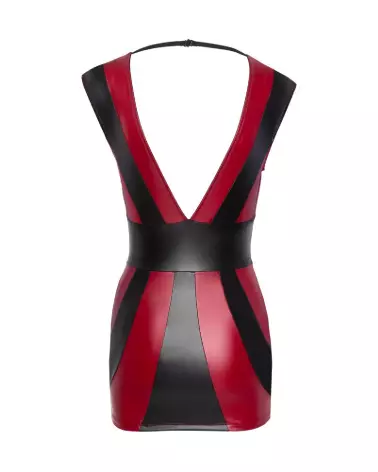 Robe Rouge Noire Cottelli PARTY élégante pour soirées et événements spéciaux-7
