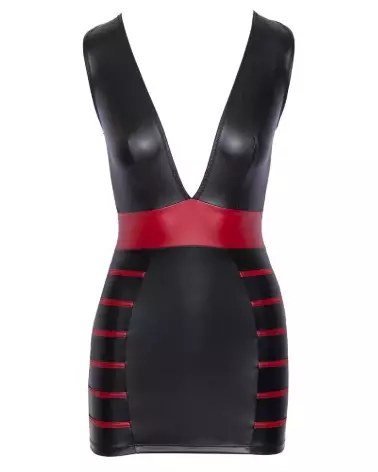 Robe noir et rouge Cottelli PARTY élégante pour soirées festives et occasions spéciales-6