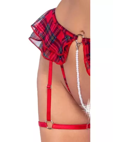 Bra Set Plaid de Cottelli COSTUMES en lingerie sexy à carreaux-6