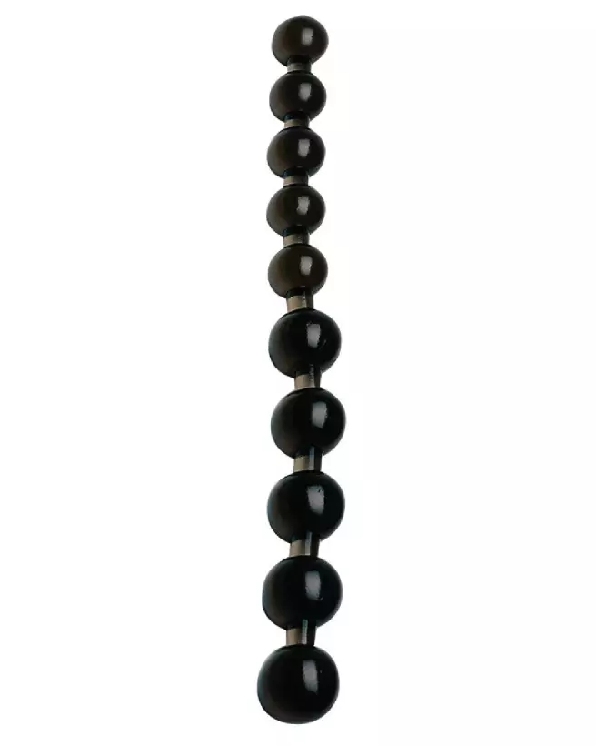 Image de chapelet anal Pearls Black You2Toys, perles noires pour plaisir anal-2