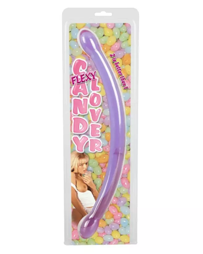 Image du Candy Flexy Lover Double Dong de You2Toys, idéal pour le plaisir partagé et une expérience intime améliorée-1