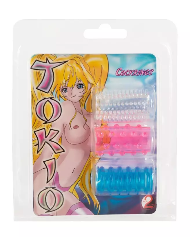 Image Tokio Sleeves Silikon 3er Set de You2Toys - Gaines pour pénis en silicone premium-1