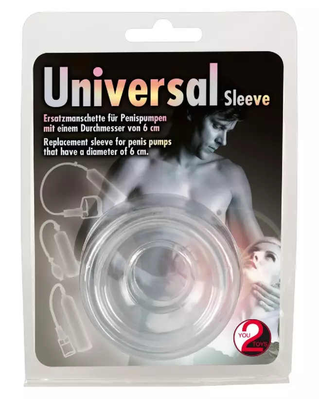 Image du Cockring Universal Sleeve Clear de You2Toys, transparent et confortable-1