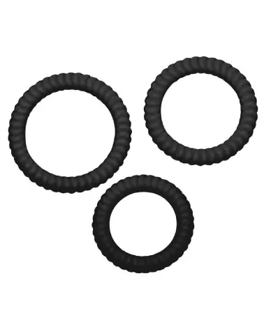 Lust 3 Cock Rings Black de You2Toys pour améliorer performance et plaisir-3