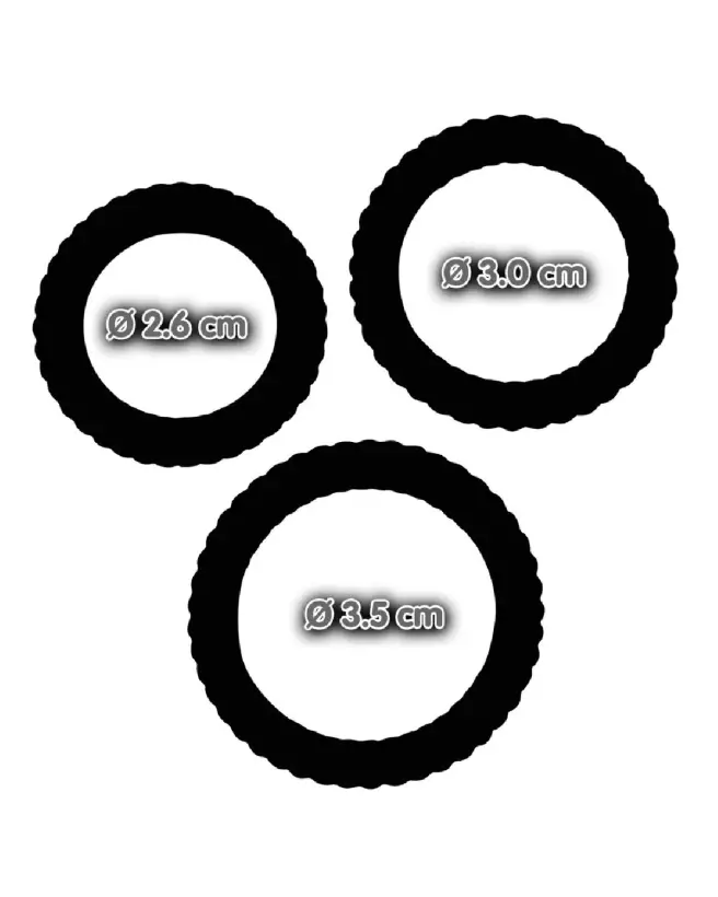 Lust 3 Cock Rings Black de You2Toys pour améliorer performance et plaisir-6