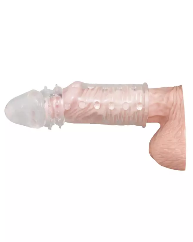 Image de la gaine pour pénis Fun Extension Clear de You2Toys, transparente et confortable-7