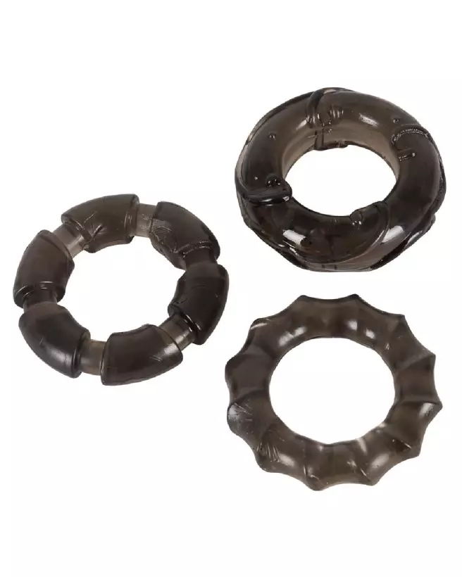 Image des Stretchy Cock Rings Smoke par You2Toys - Anneaux élastiques pour endurance et plaisir-2