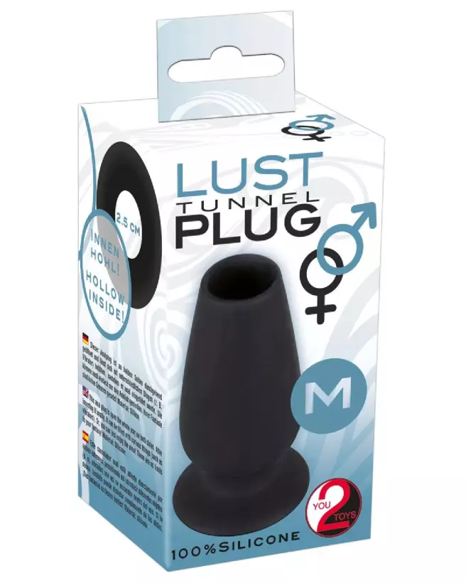 Image du Lust Tunnel Plug M de You2Toys, tunnel anal transparent pour exploration et plaisir.-1