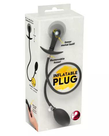 Plug anal gonflable en métal You2Toys pour plaisir intensifié-1
