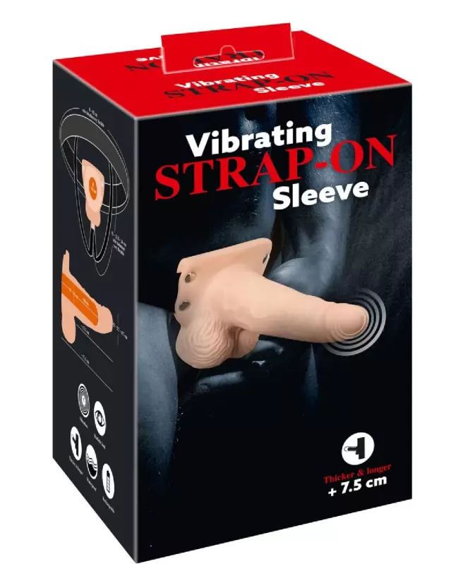 Image du Vibrating Strap-On Sleeve de You2Toys pour couples-1