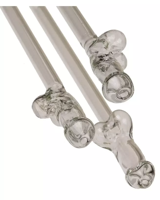 Image de pailles en verre Willy humoristiques pour soirées et fêtes-5