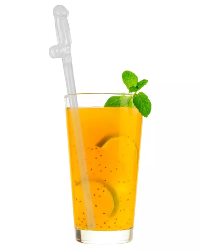 Image de pailles en verre Willy humoristiques pour soirées et fêtes-7