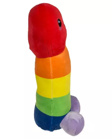 Image de peluche pénis arc-en-ciel 30 cm, peluche colorée et originale-4
