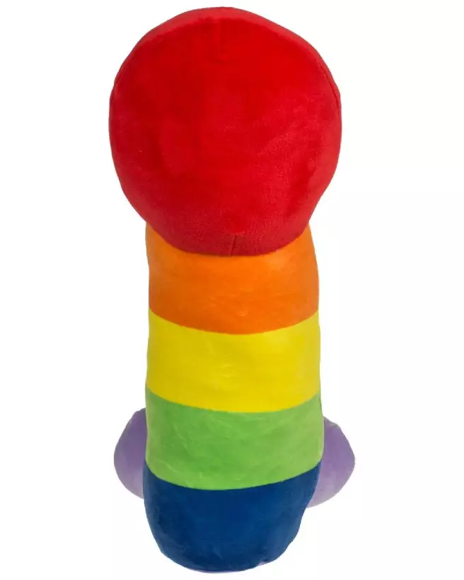 Image de peluche pénis arc-en-ciel 30 cm, peluche colorée et originale-5